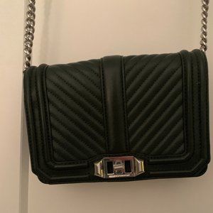 Rebecca Minkoff Women's Chevron Quilted Bag Green